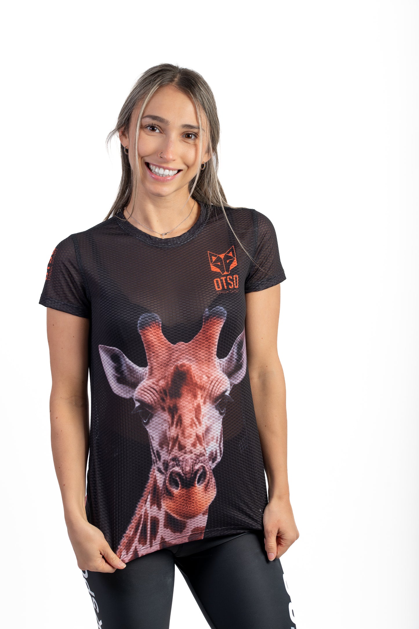 T-shirt manches courtes femme - Girafe