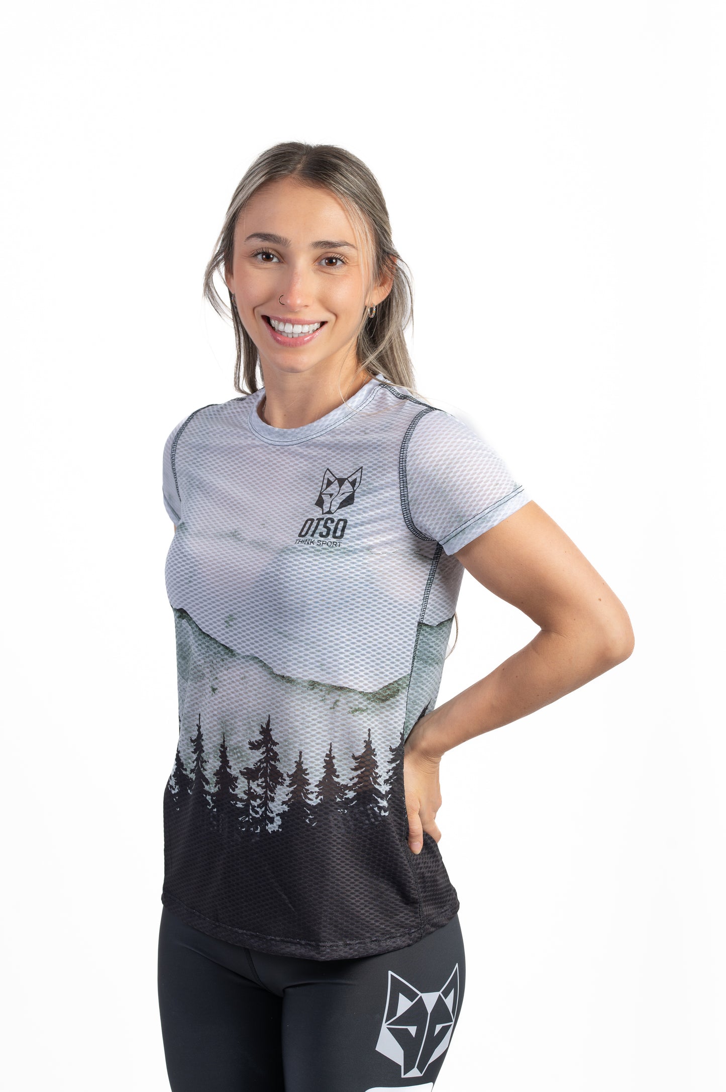T-shirt manches courtes femme - Green Forest