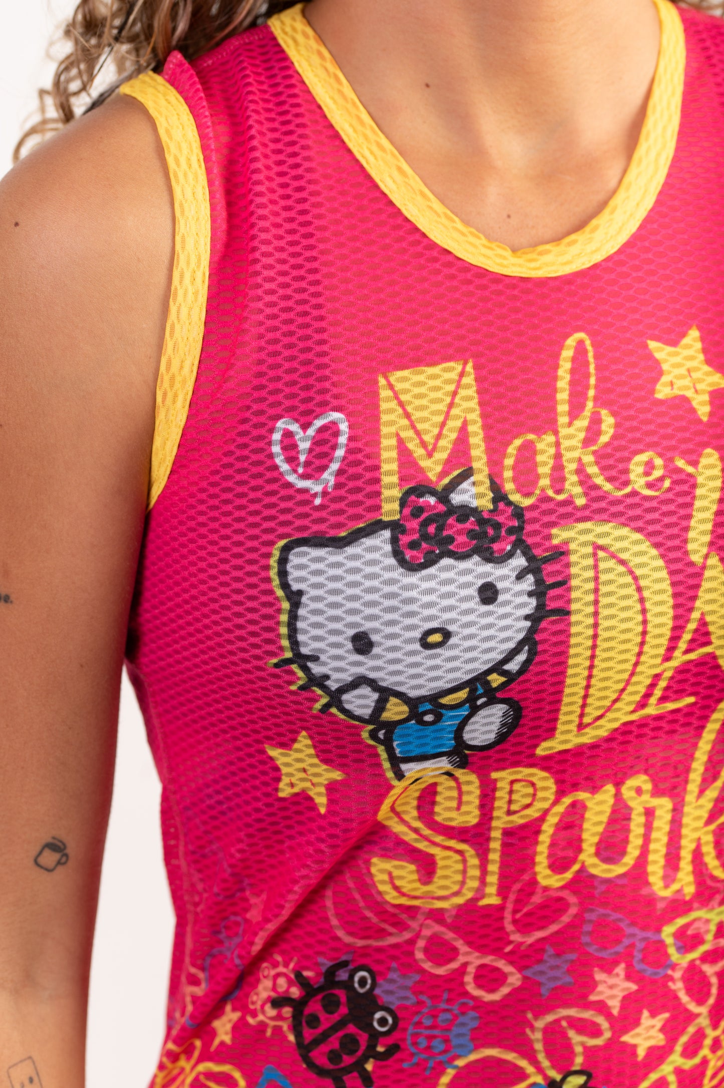 T-shirt sem mangas para menina e senhora - Hello Kitty Sparkle
