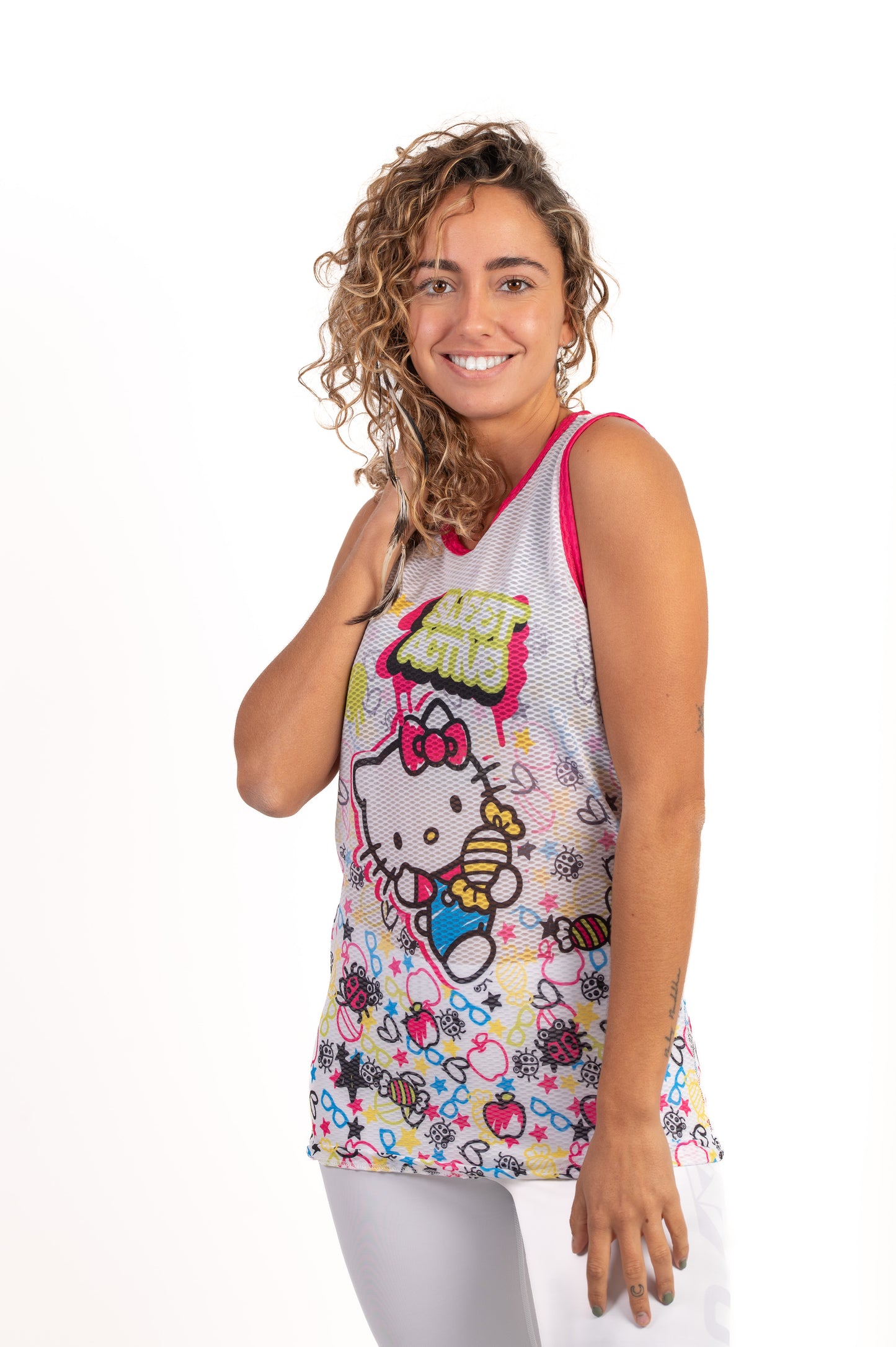T-shirt sem mangas para menina e senhora - Hello Kitty Sweet