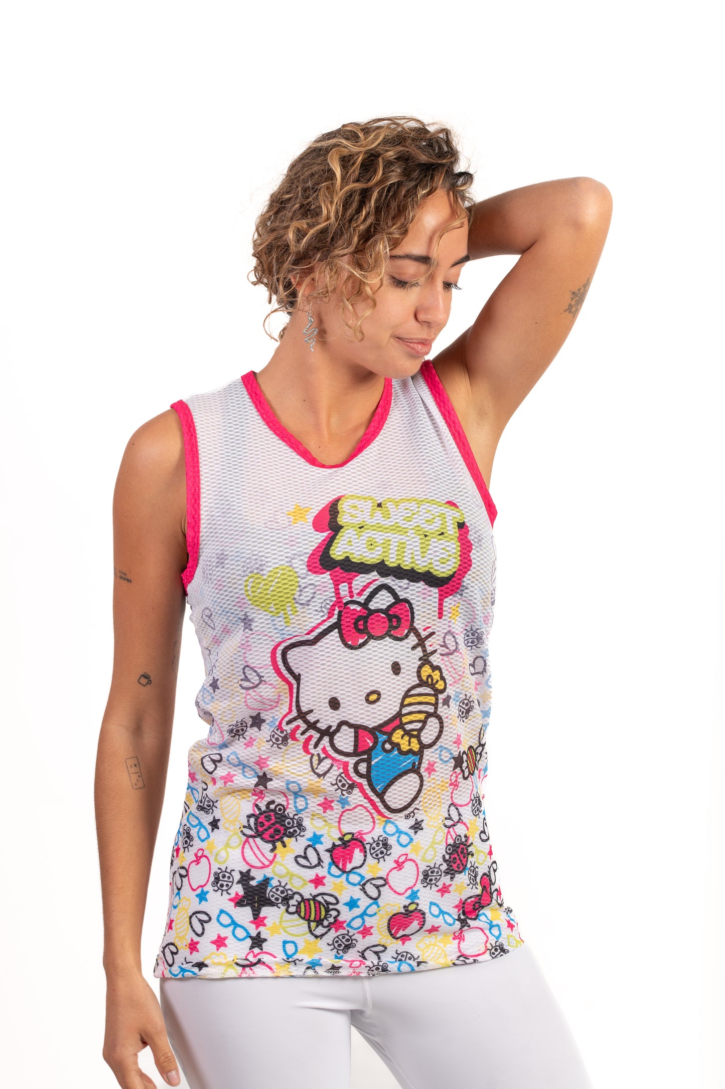 T-shirt sem mangas para menina e senhora - Hello Kitty Sweet