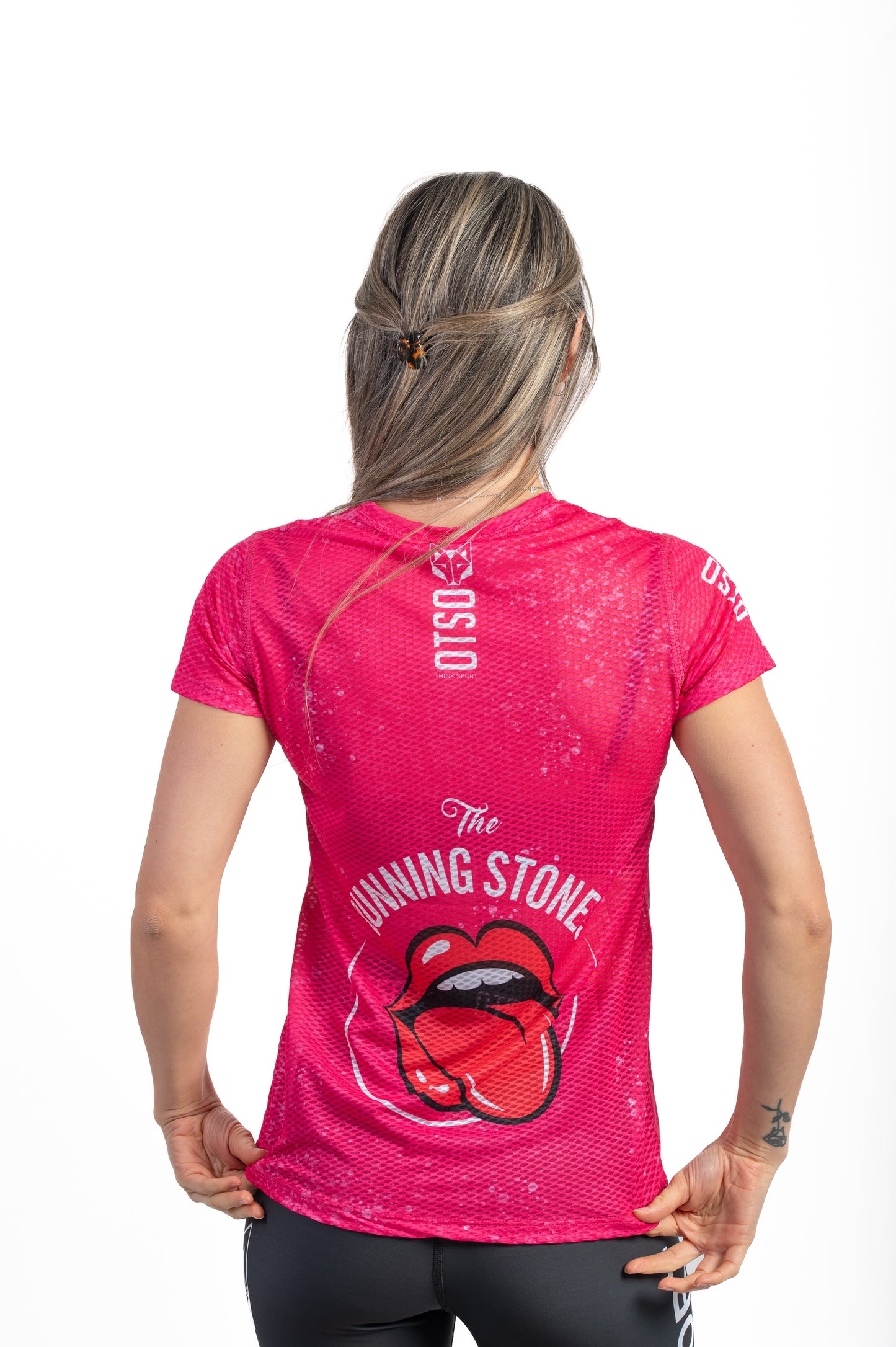 Samarreta màniga curta dona - Running Stones Pink