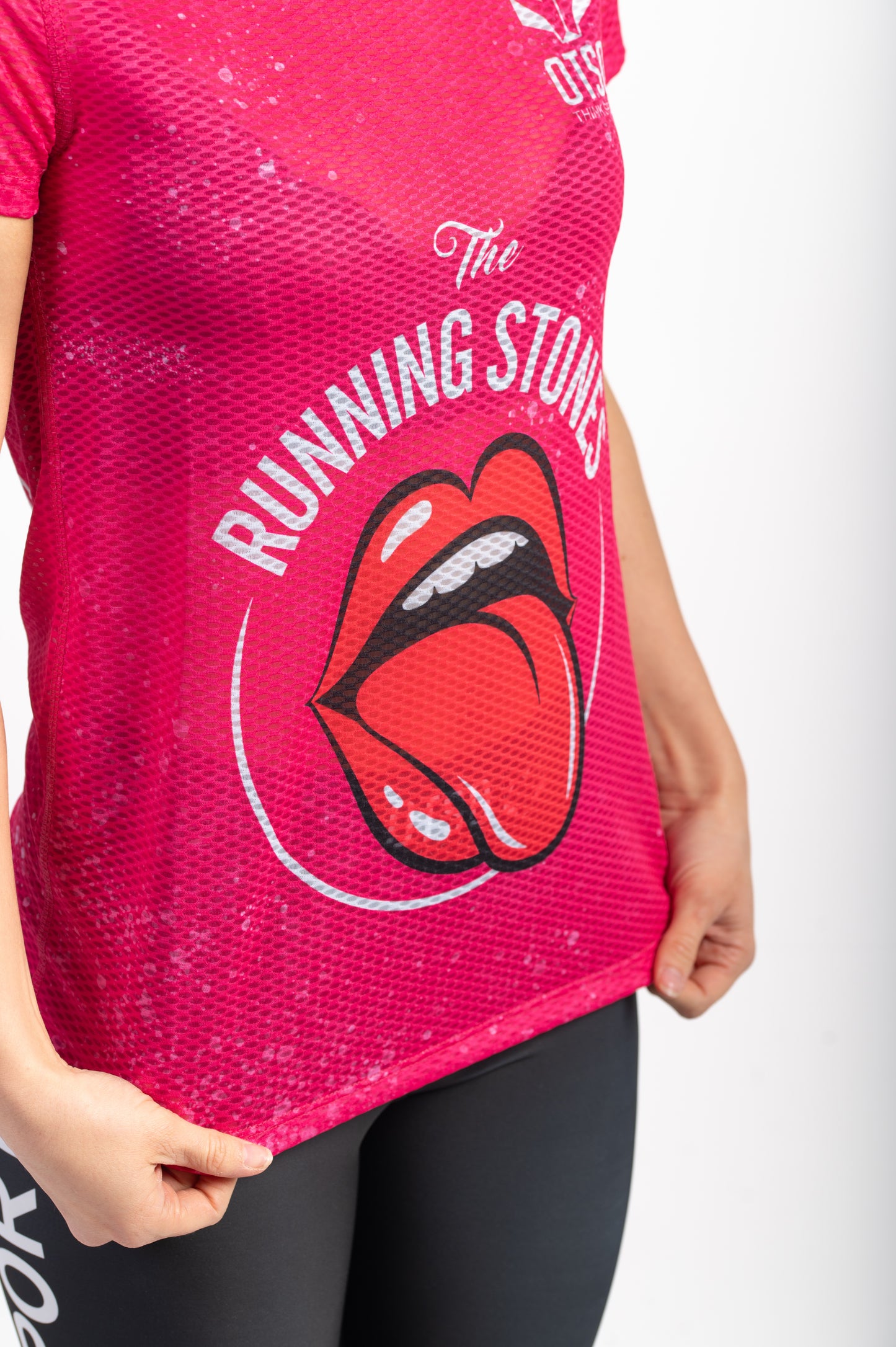 Samarreta màniga curta dona - Running Stones Pink