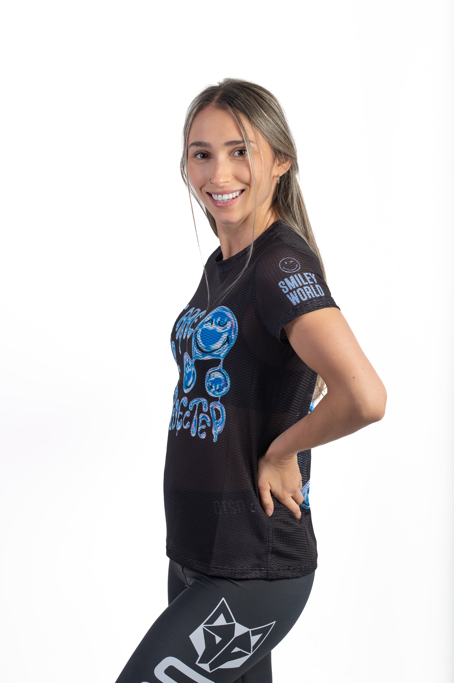 T-shirt manches courtes femme - S.W.Smiley Connected