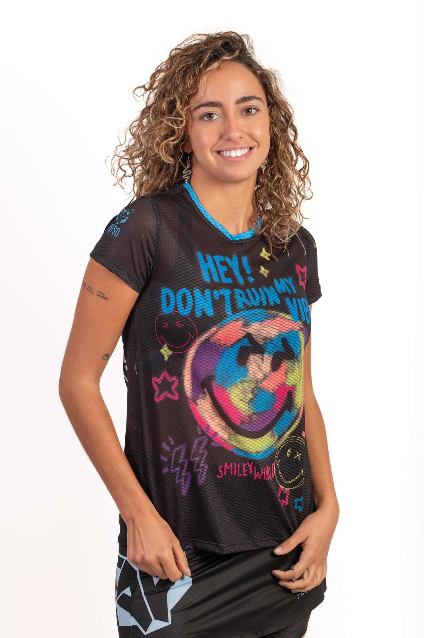 T-shirt manches courtes femme - S.W.Smiley Festival
