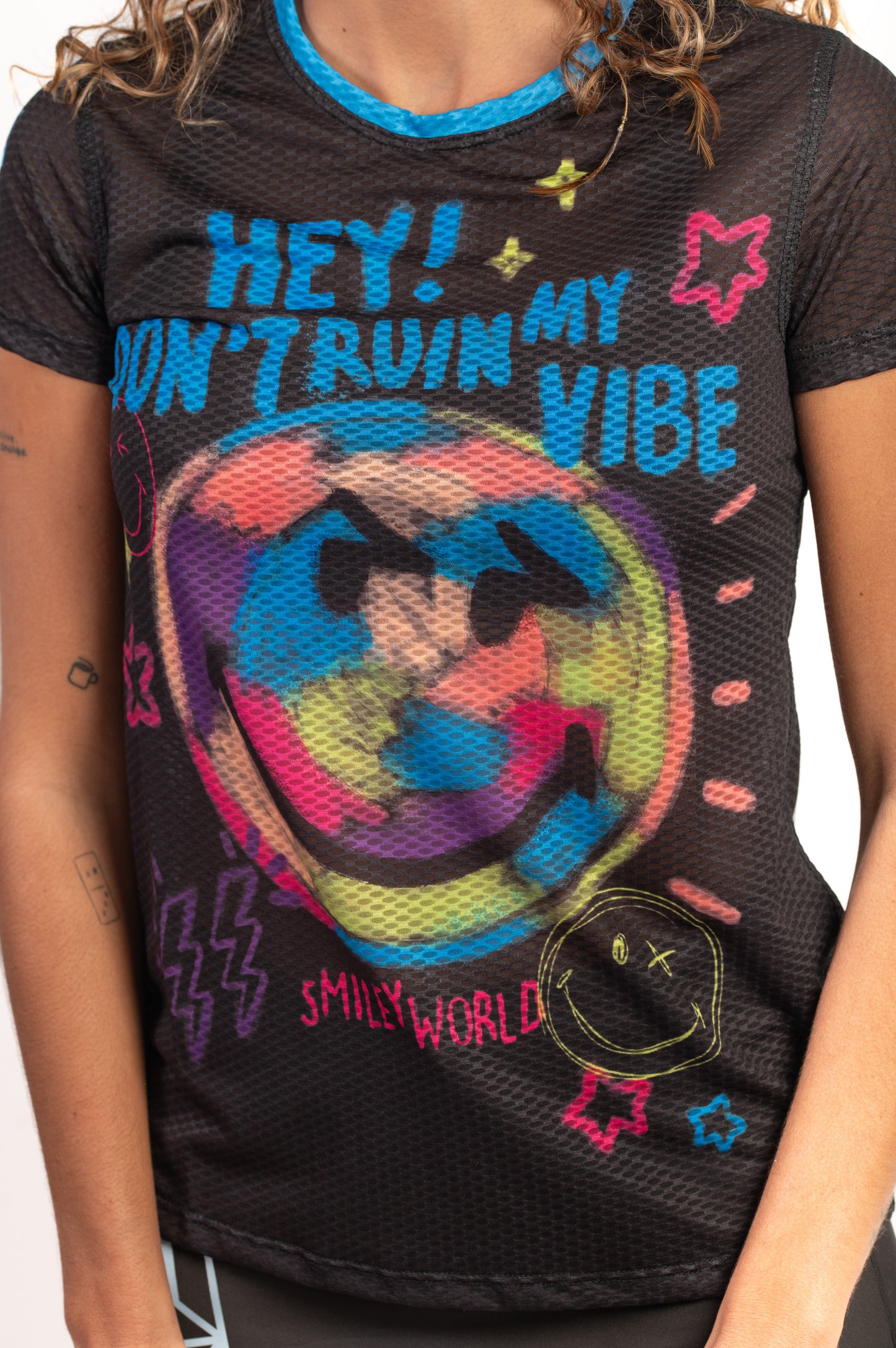 T-shirt manches courtes femme - S.W.Smiley Festival
