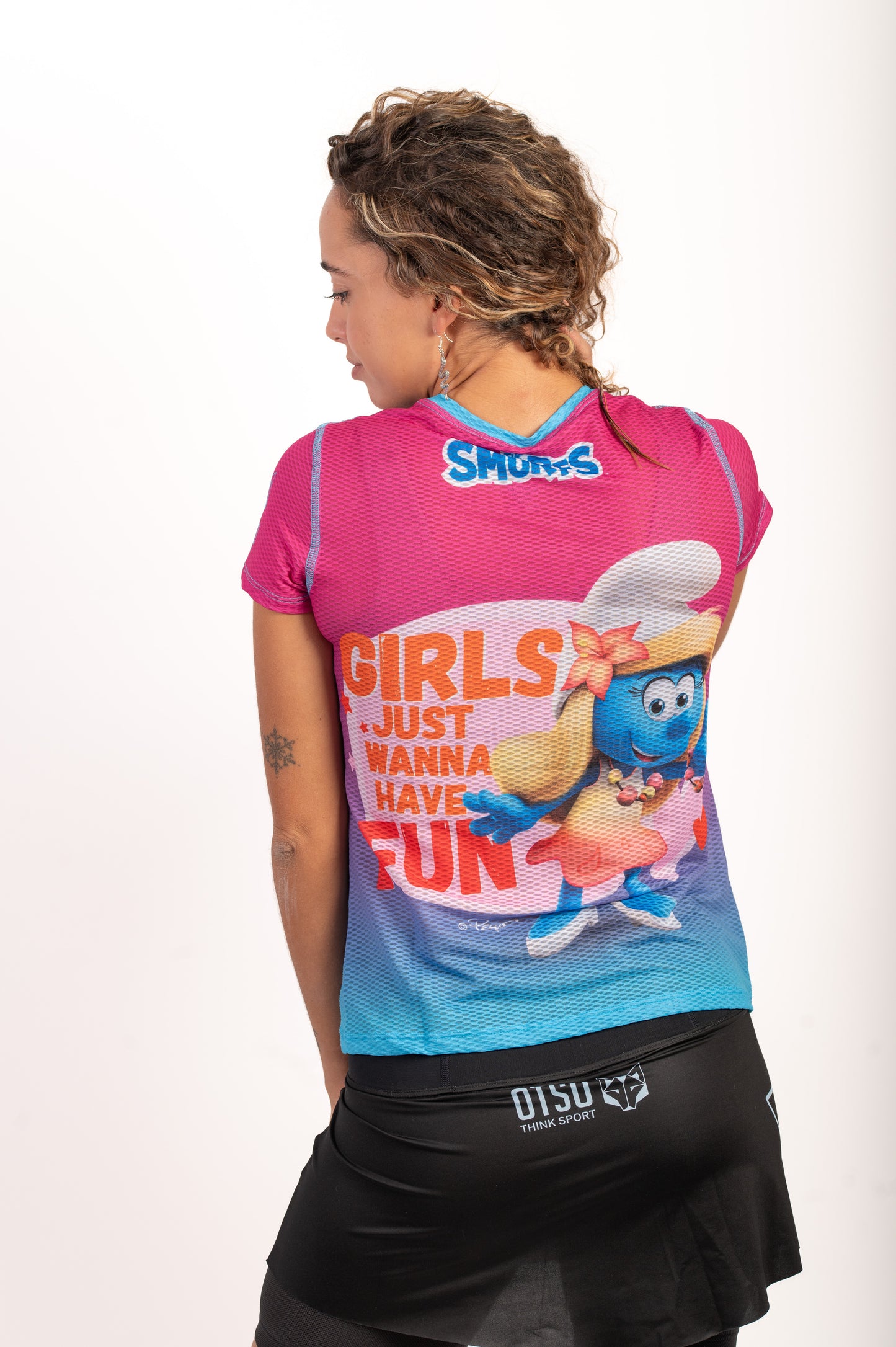 Camiseta manga corta mujer - Smurf Have Fun
