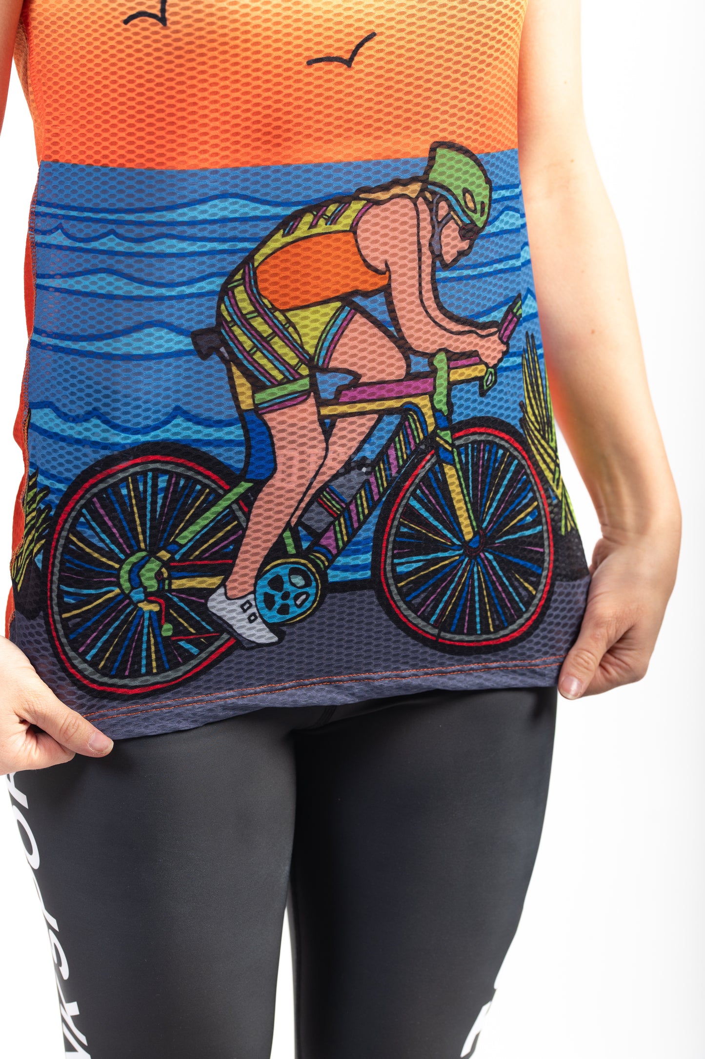Camiseta feminina de manga curta - Time to Tri Bike