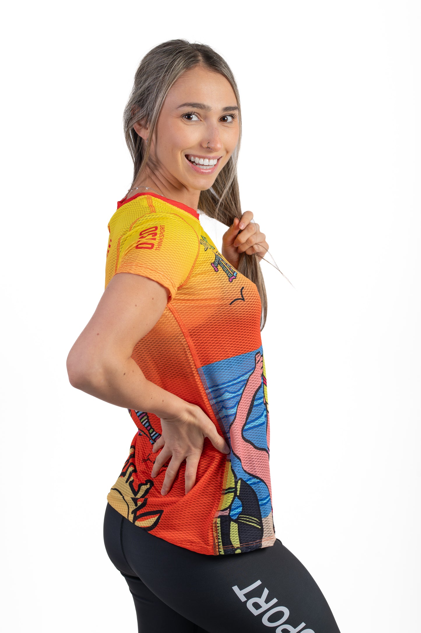Camiseta feminina de manga curta - Time to Tri Swim