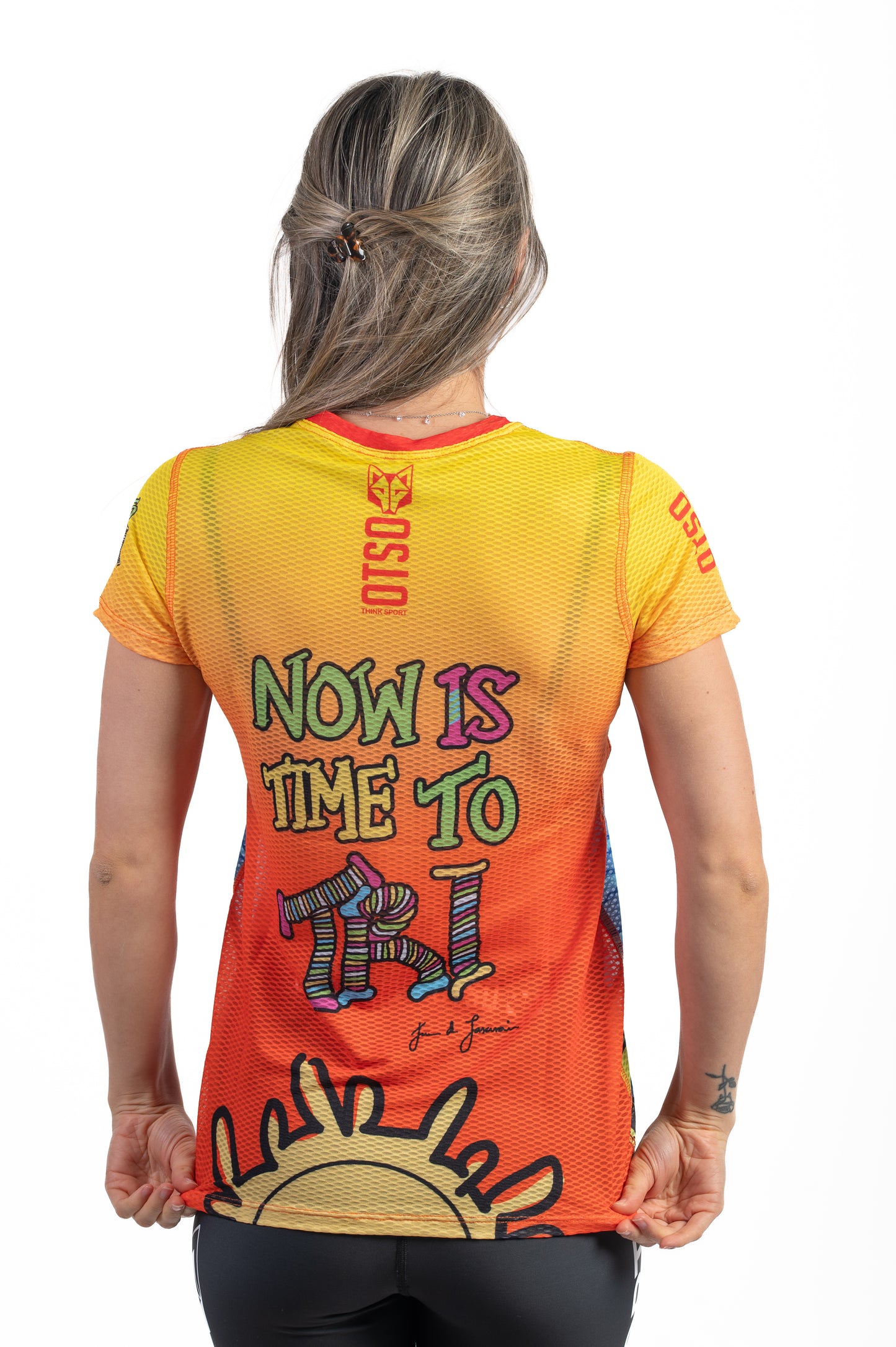 Camiseta feminina de manga curta - Time to Tri Swim