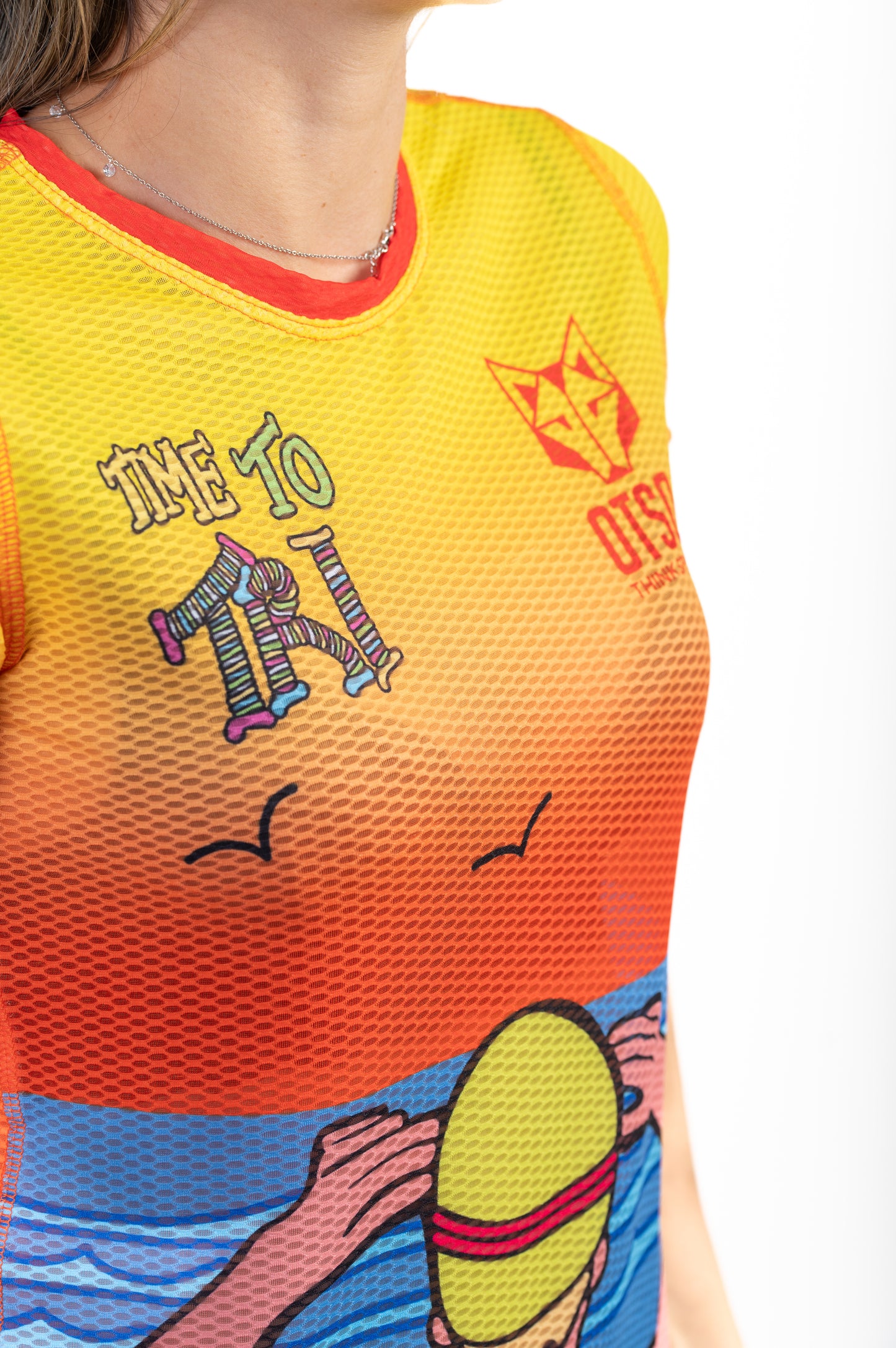 Camiseta feminina de manga curta - Time to Tri Swim