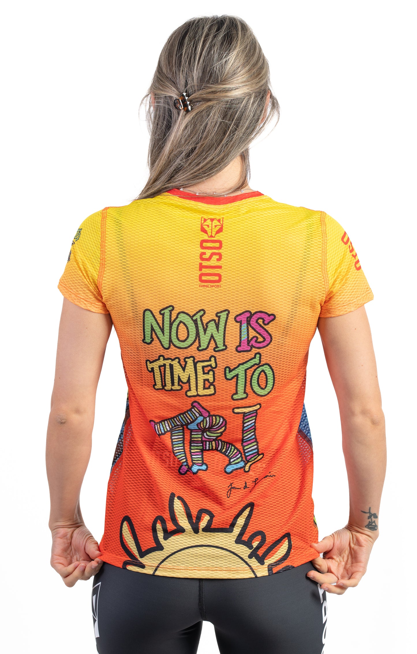 T-shirt a maniche corte da donna - Time to Tri Run