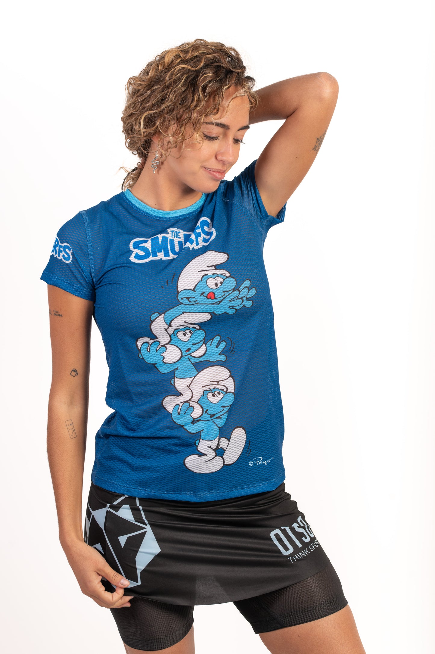 Short sleeve t-shirt women - Smurf Towers