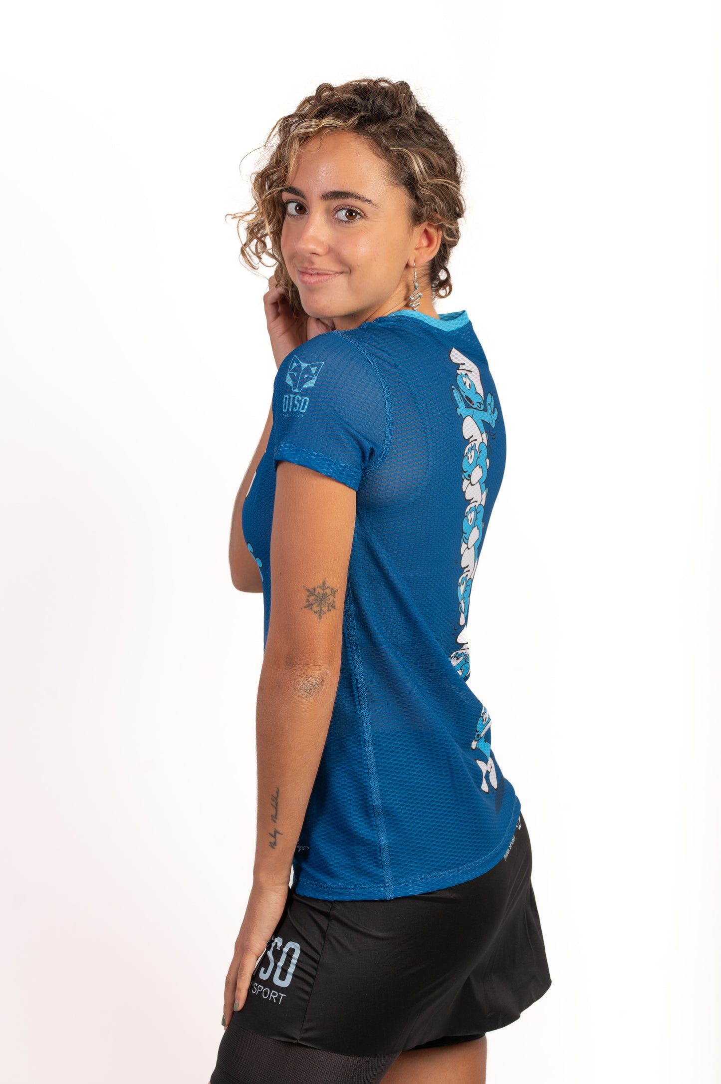 Short sleeve t-shirt women - Smurf Towers
