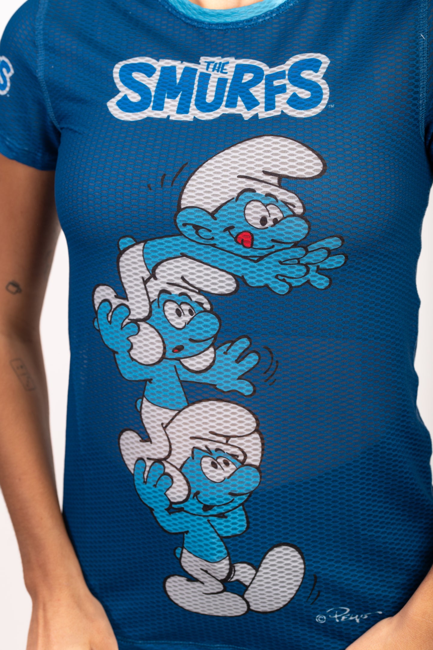 Short sleeve t-shirt women - Smurf Towers