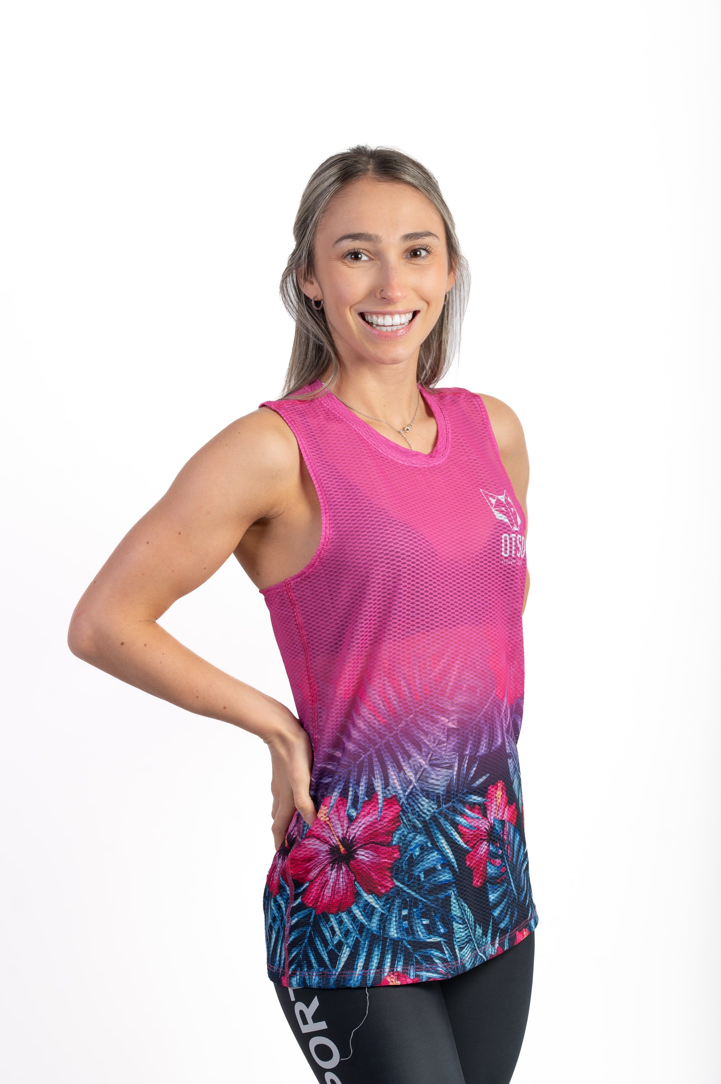Camiseta sin mangas mujer - Tropical