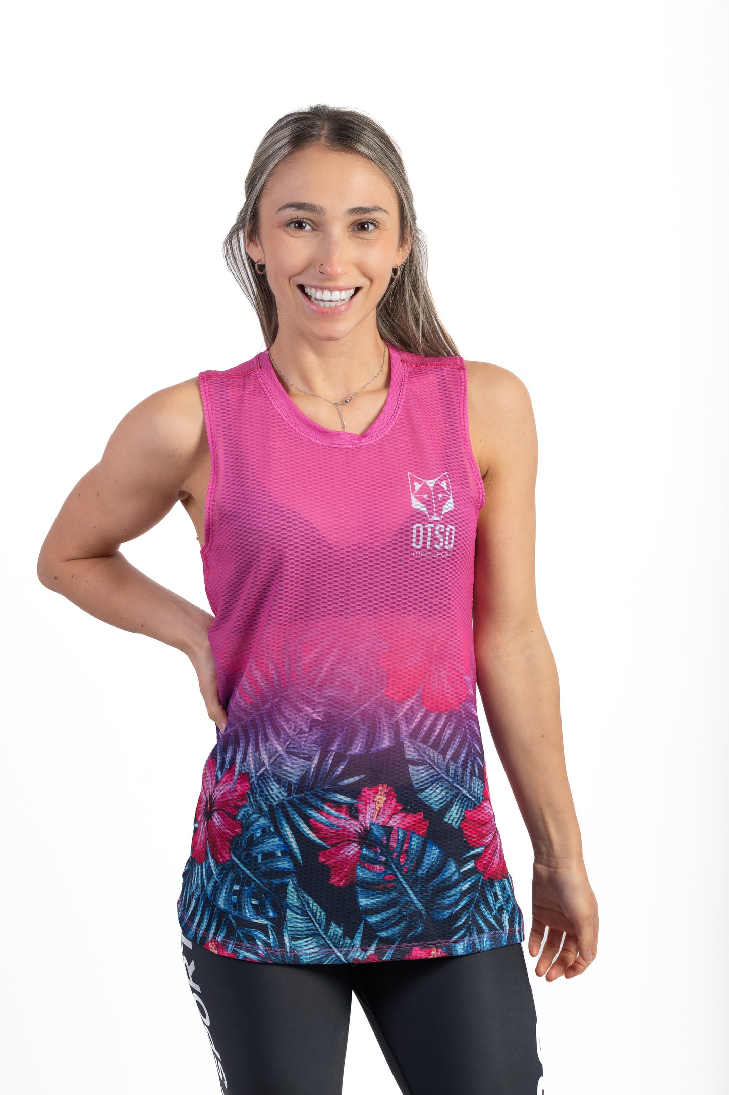 Camiseta sin mangas mujer - Tropical