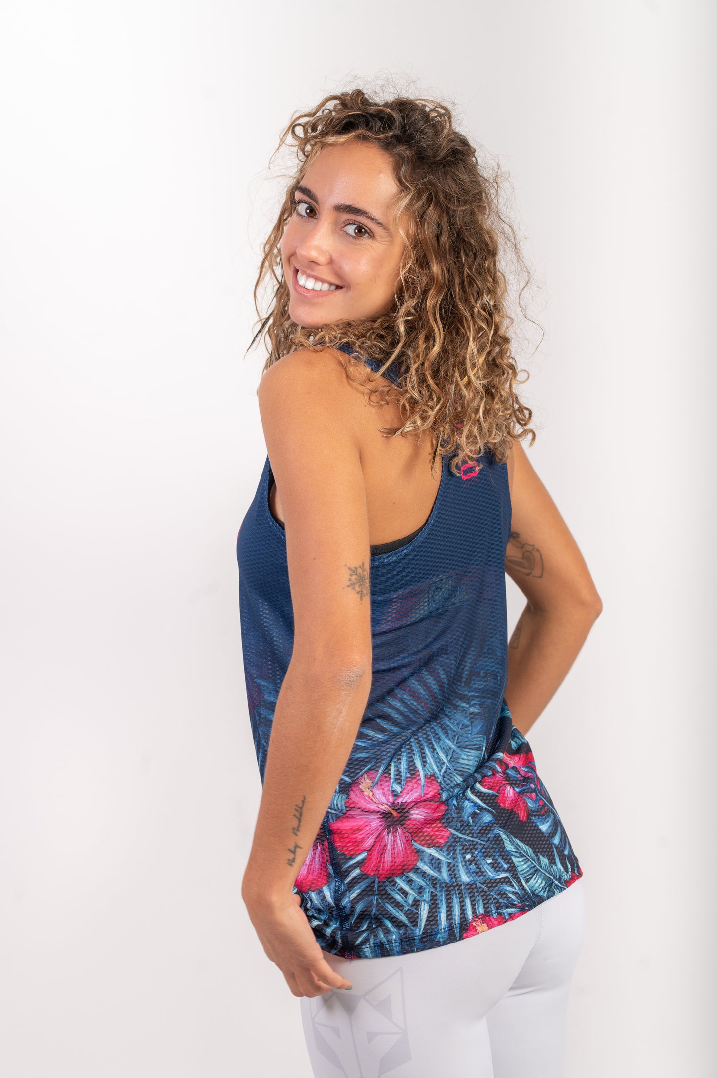 Samarreta sense mànigues dona - Tropical Dark