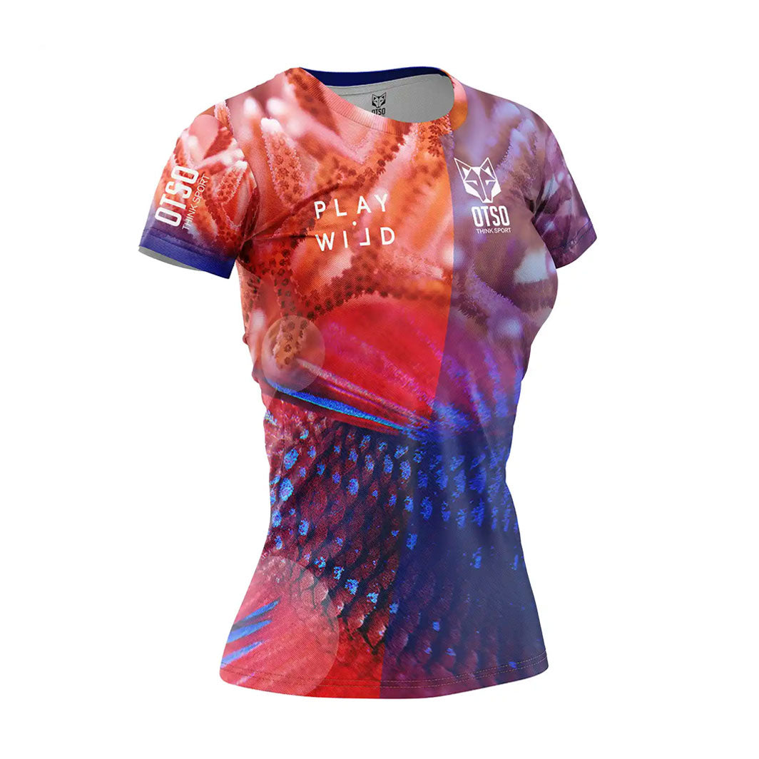 Short Sleeve Paddle Shirt Women - Coral (Outlet)