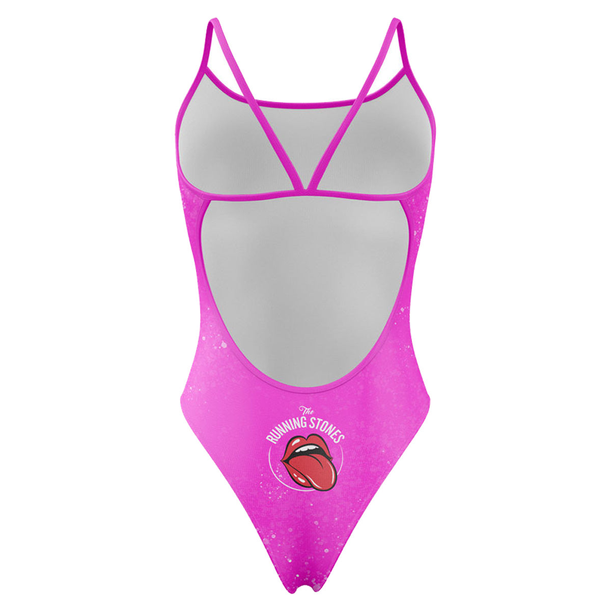 Women's Swimsuit - Running Stones Pink