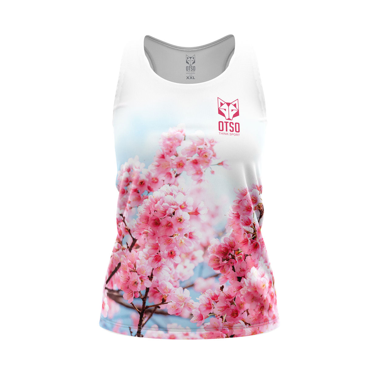 Women's sleeveless t-shirt - Almond Blossom