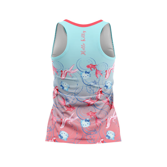 Samarreta sense mànigues nena i dona - Hello Kitty Wave