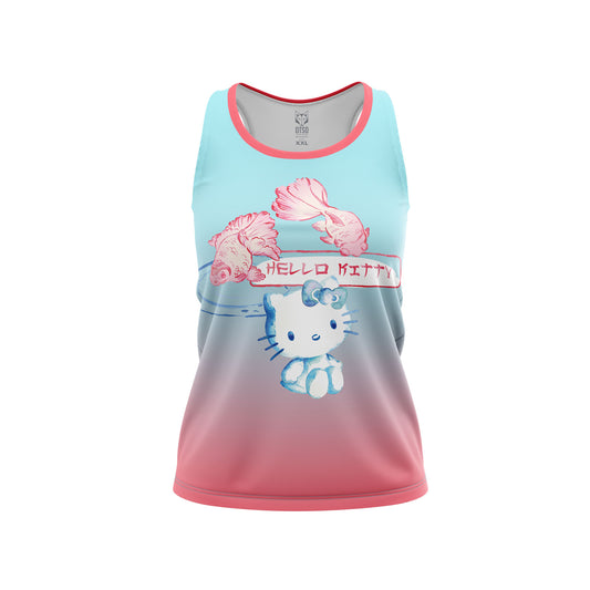 Camiseta sin mangas niña y mujer - Hello Kitty Wave