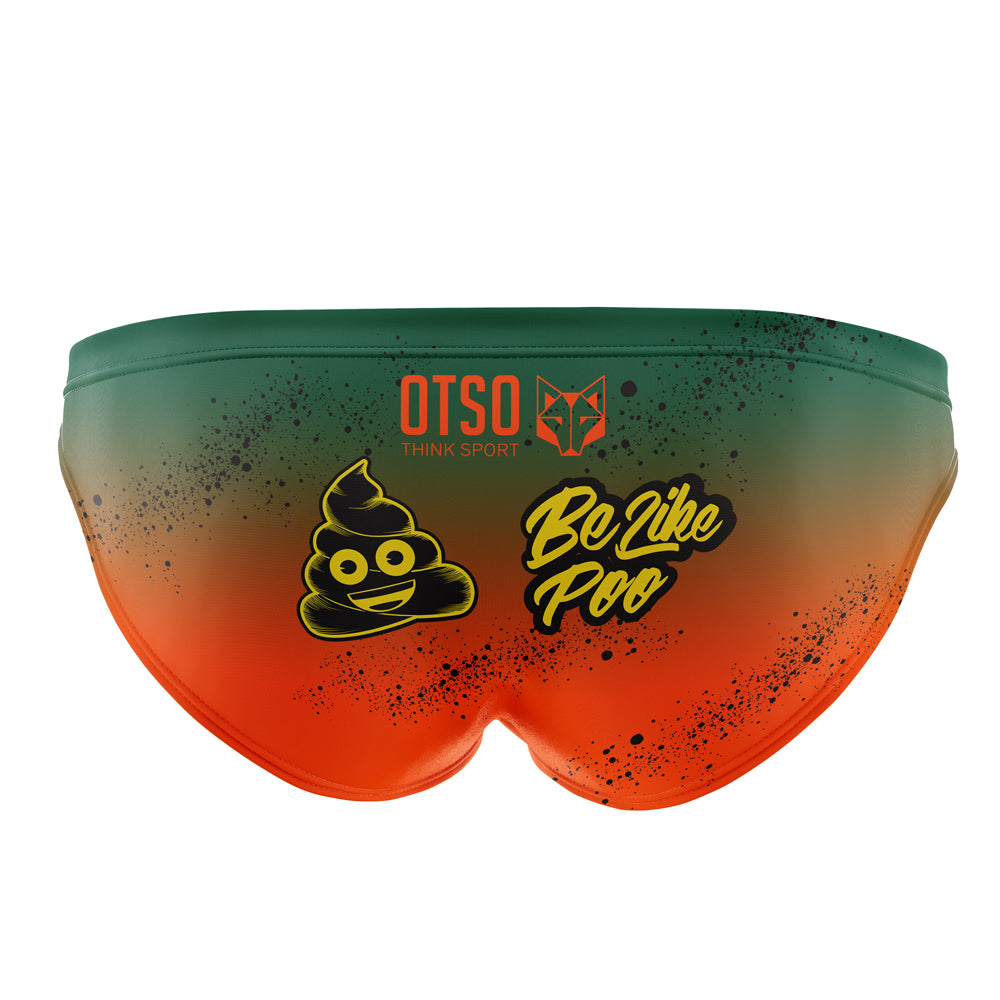 Men's Slip Swimsuit - Emoji Be like Poo (Outlet)