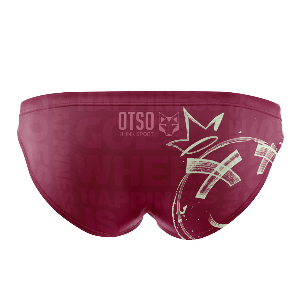 Men's Slip Swimsuit - Emoji Happiness