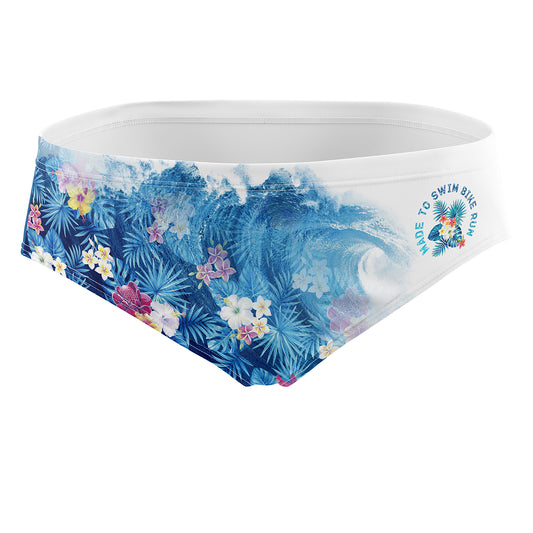 Men's slip swimsuit - Swim Bike Run Wave