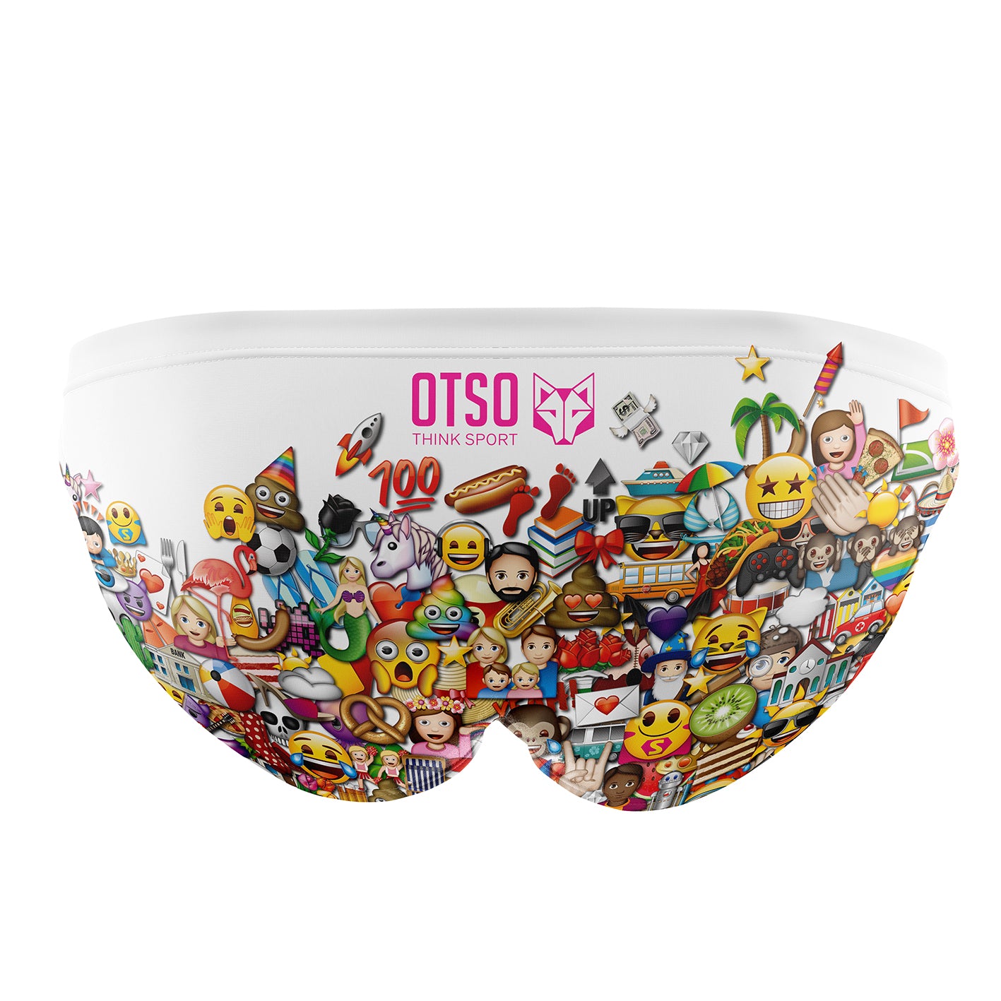 Men's Slip Swimsuit - Emoji Big Wave (Outlet)