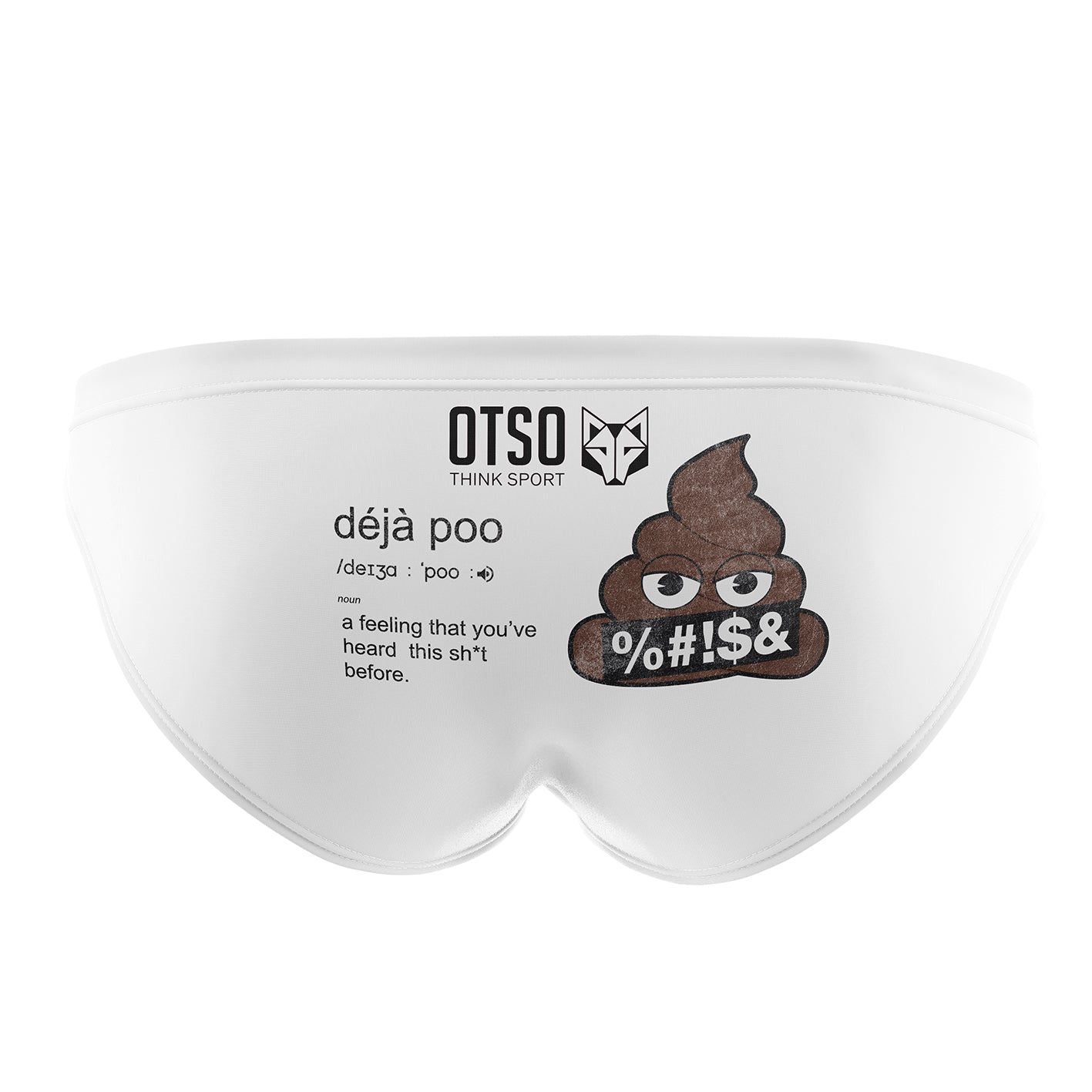 Men's Slip Swimsuit - Emoji Poop