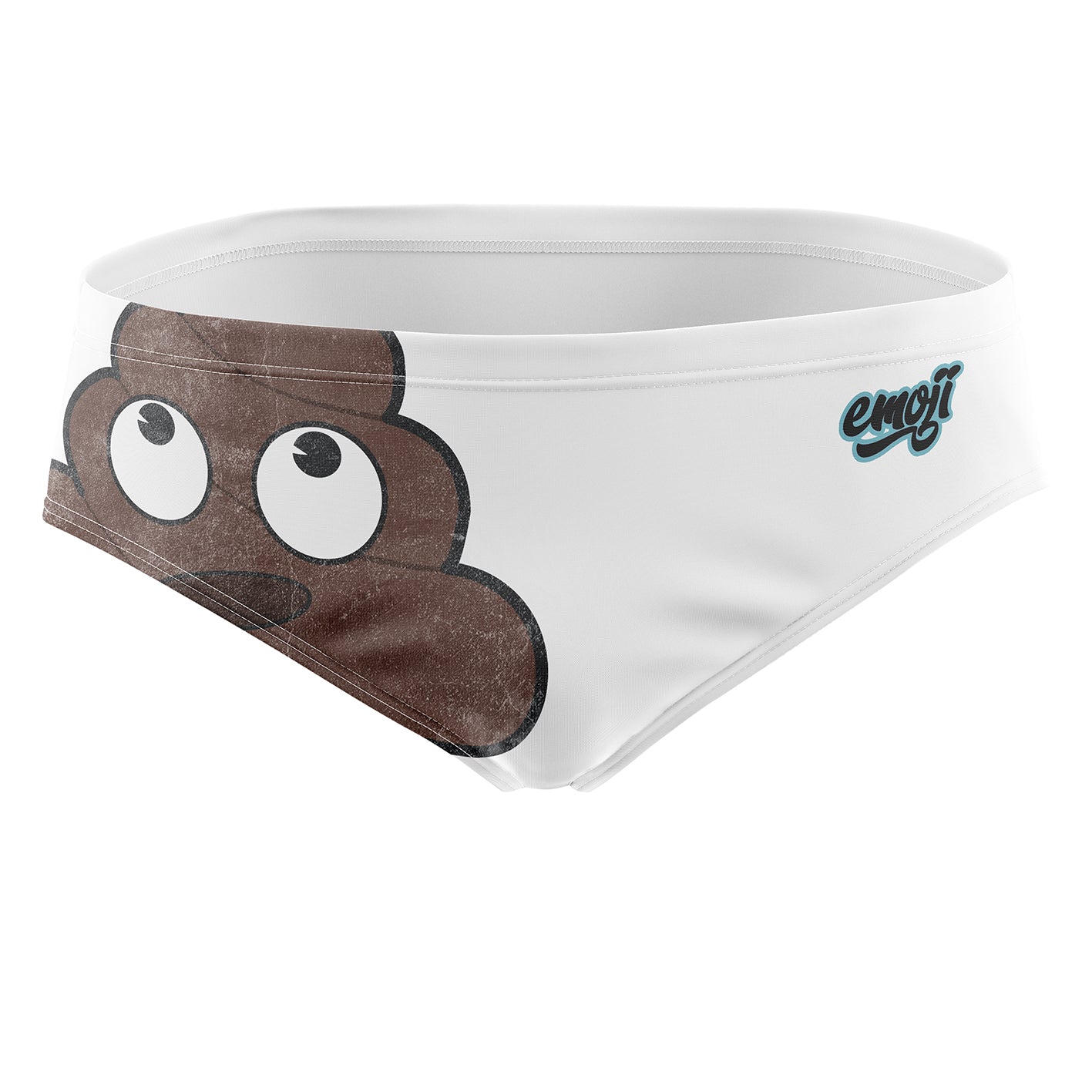 Men's Slip Swimsuit - Emoji Poop
