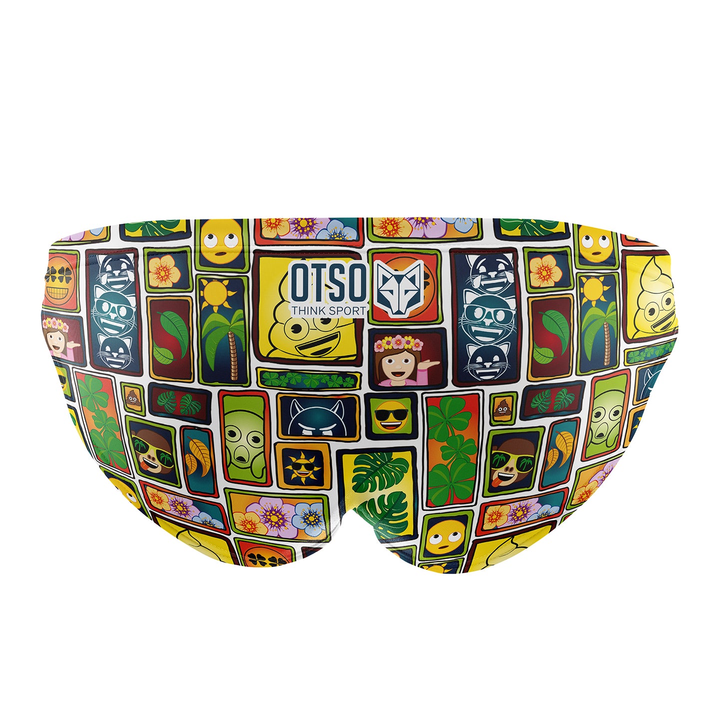 Men's Slip Swimsuit - Emoji Portrait (Outlet)