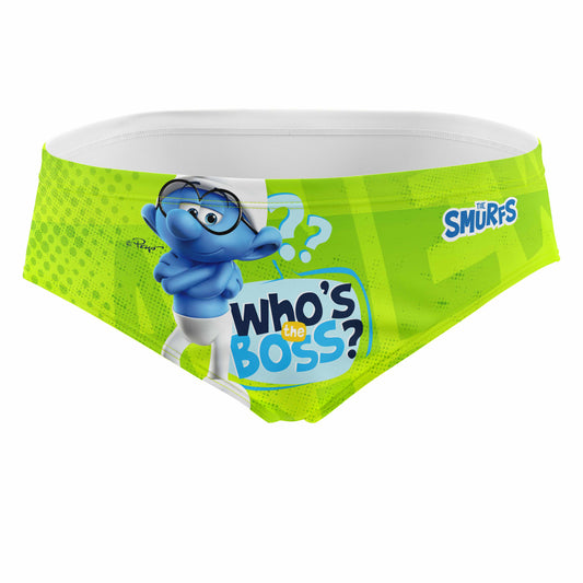 Men's slip swimsuit - Smurf Boss (Outlet)