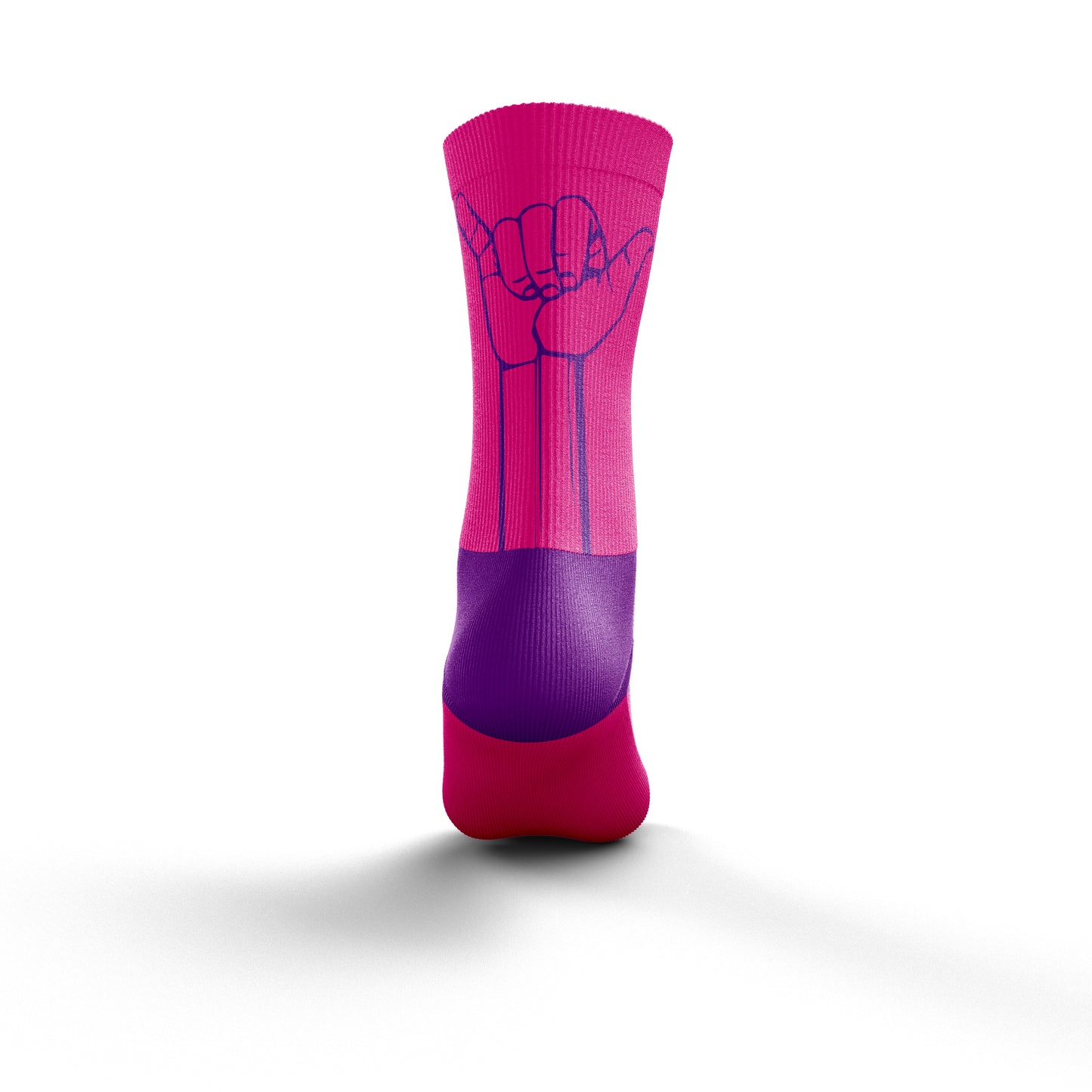 Calzini Multisport Medium Cut - Flooow fluo pink & violet
