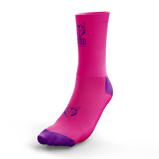 Multisport Medium Cut Socks - Flooow fluo pink & violet