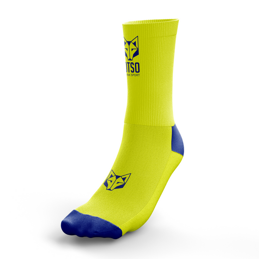 Multisport Medium Cut Socks - Flooow fluo yellow & electric blue