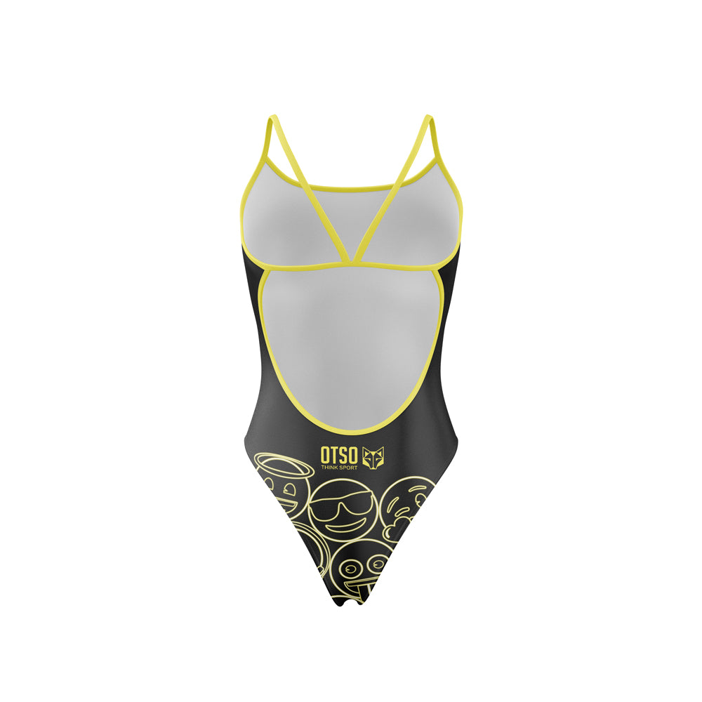 Fato de banho feminino - Emoji Neon Faces