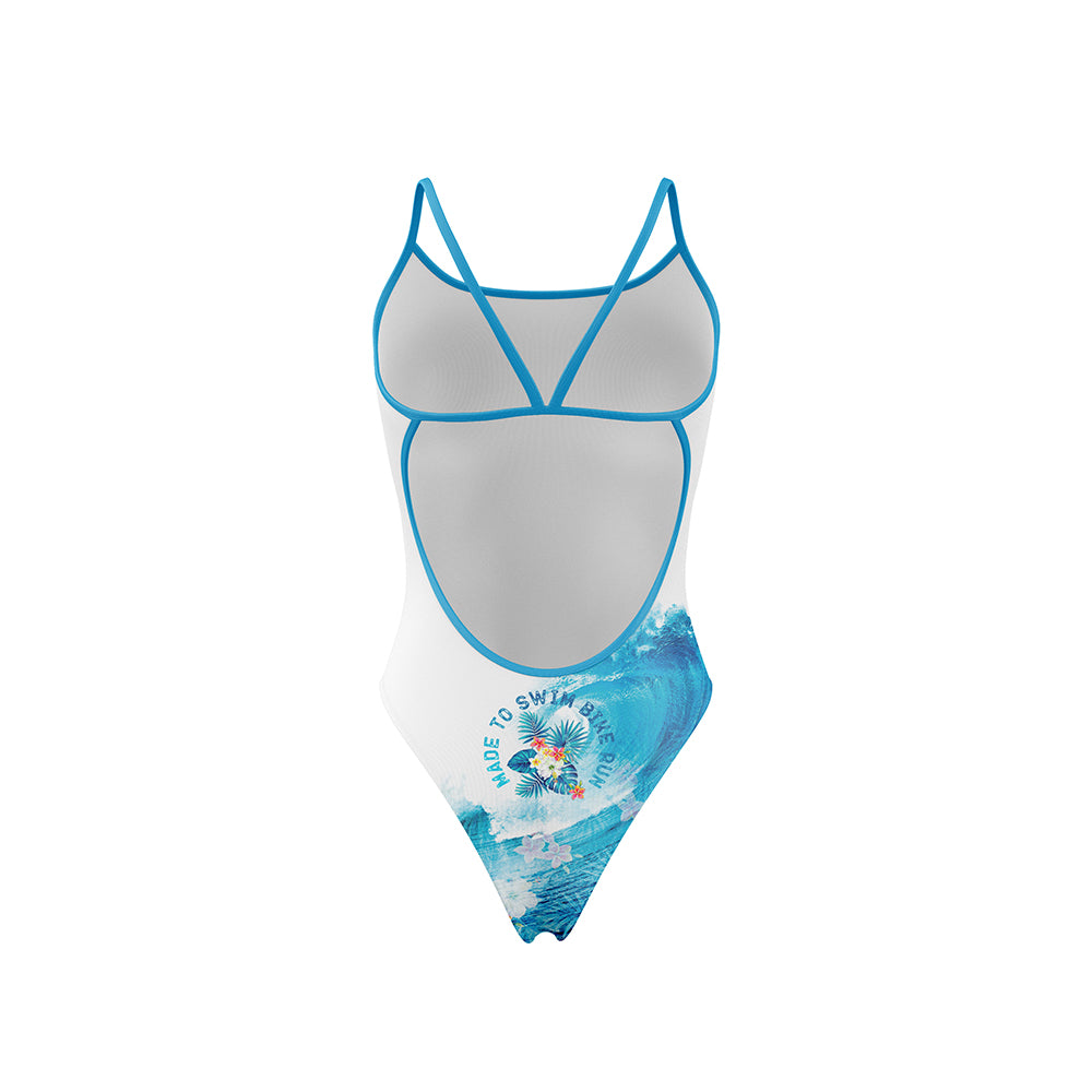 Costume da bagno da donna - Swim Bike Run Wave