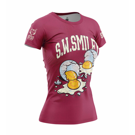 Maglietta manica corta donna - S.W.Smiley Concrete Canvas Egg