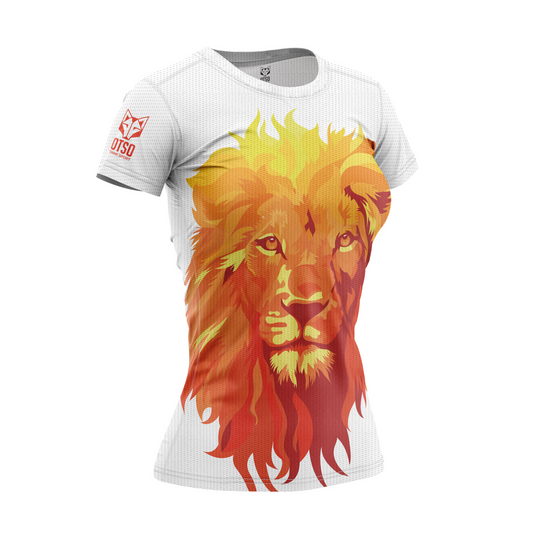 Camiseta manga corta mujer - Be A Lion Orange