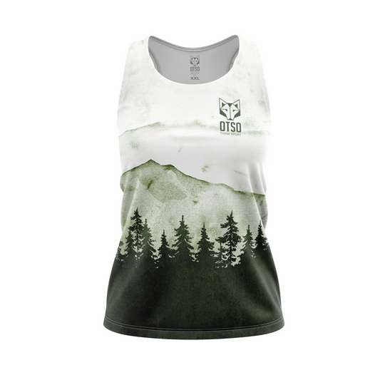 Camiseta sin mangas mujer - Green Forest