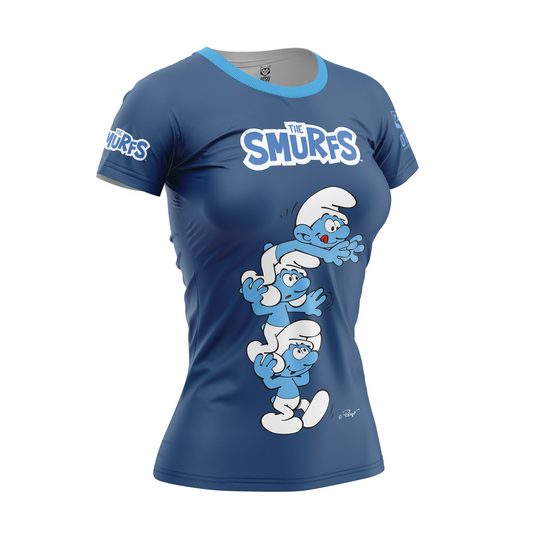 Camiseta manga corta mujer - Smurf Towers