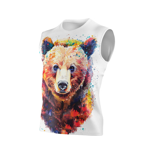Men's sleeveless shirt - Be Wild Bear