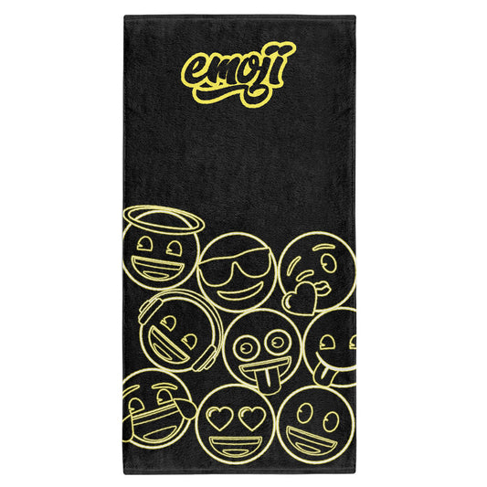 Microfiber Towel - Emoji Neon Faces