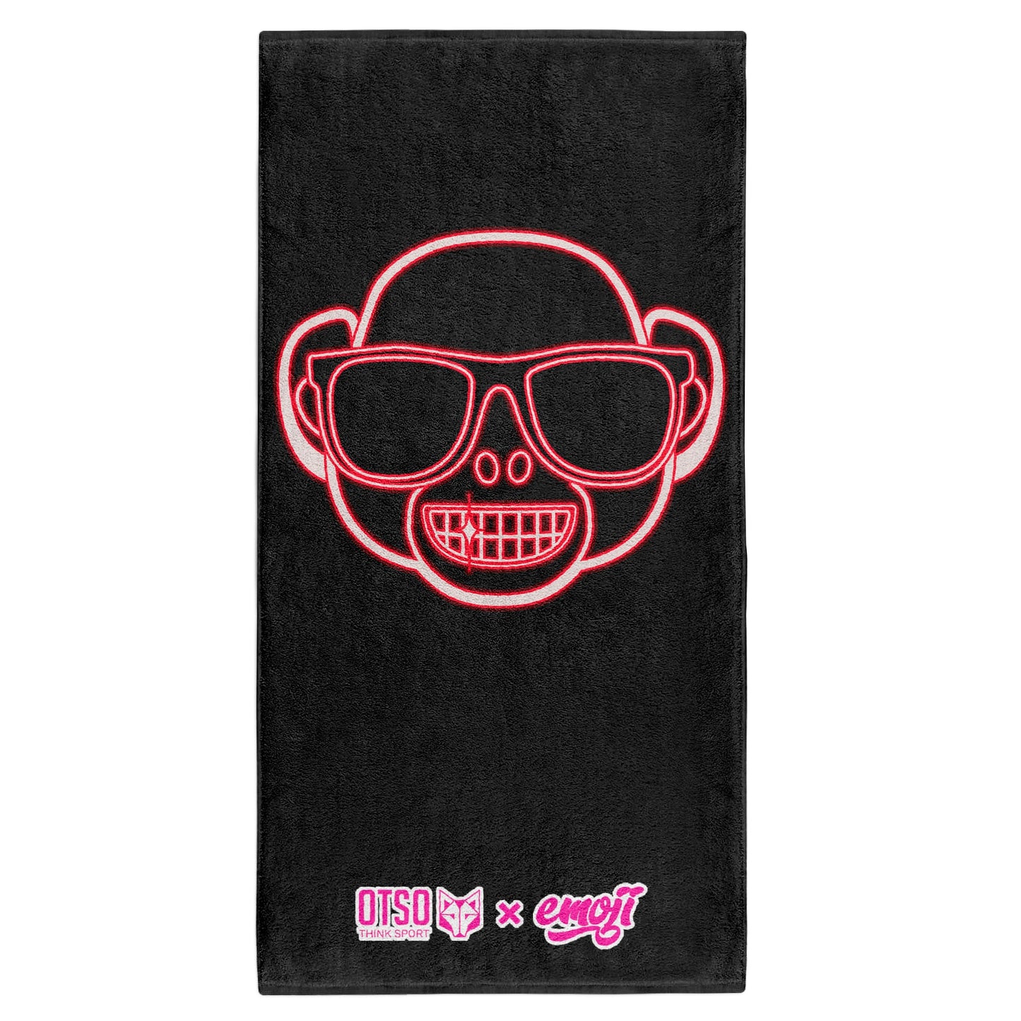 Tovallola de microfibra - Emoji Monkey Neon