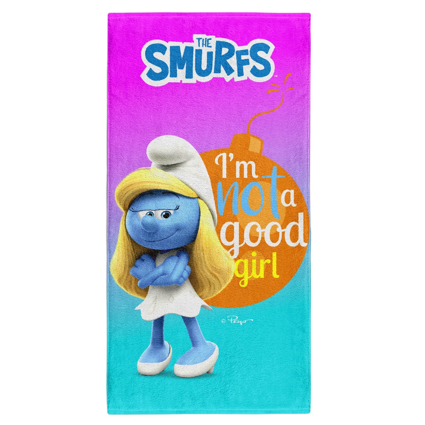 Serviette en microfibre - Smurfs Have Fun