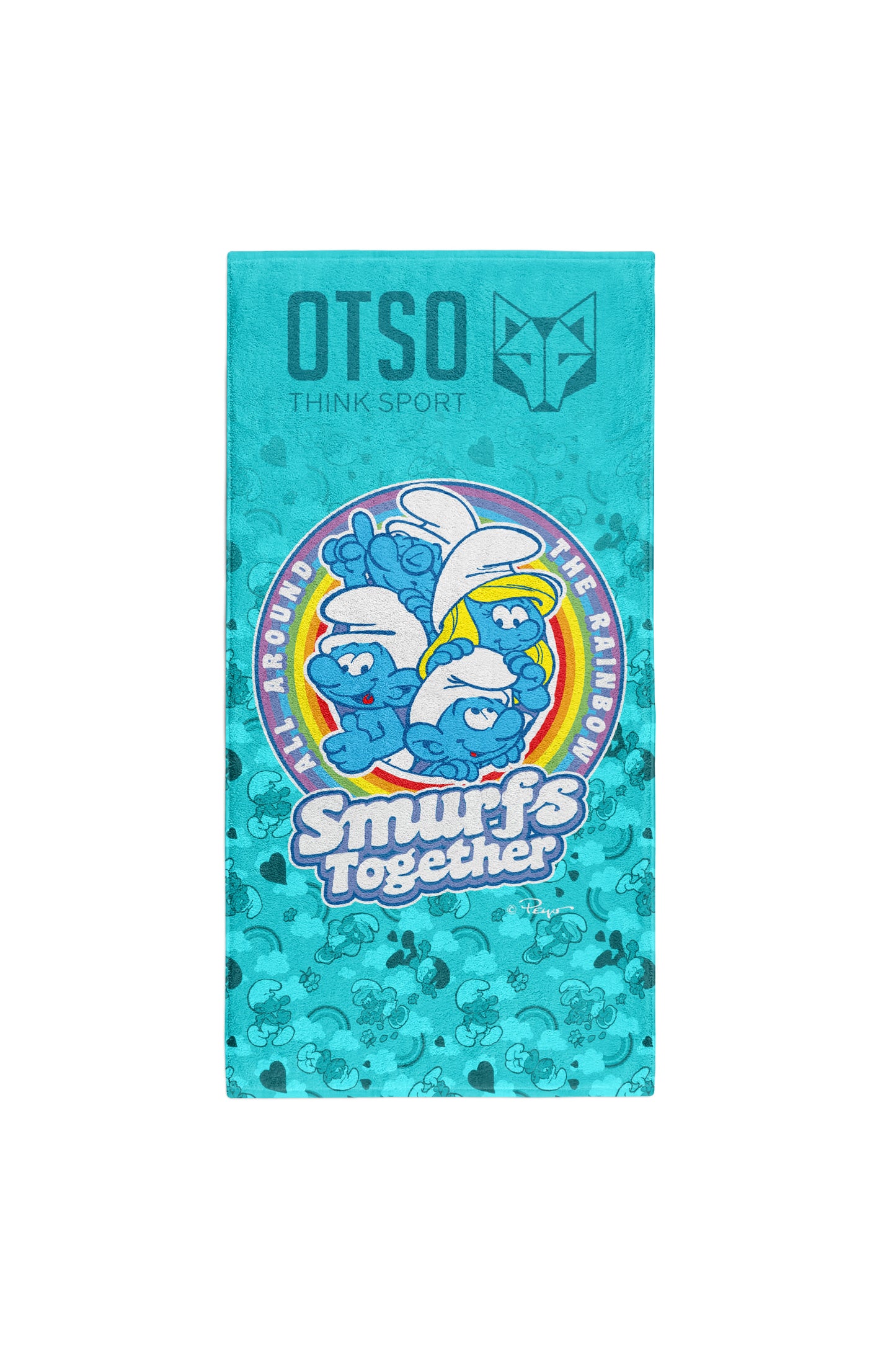 Tovallola de microfibra - Smurf Rainbow (Outlet)