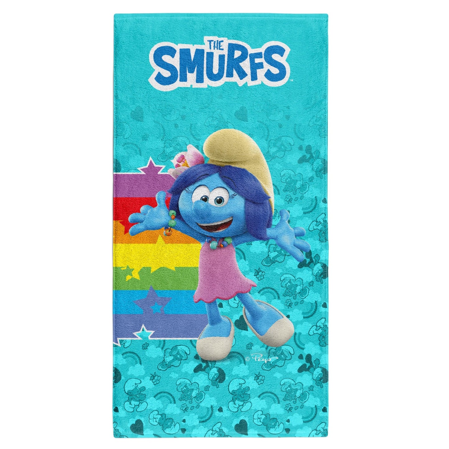Tovallola de microfibra - Smurf Rainbow (Outlet)